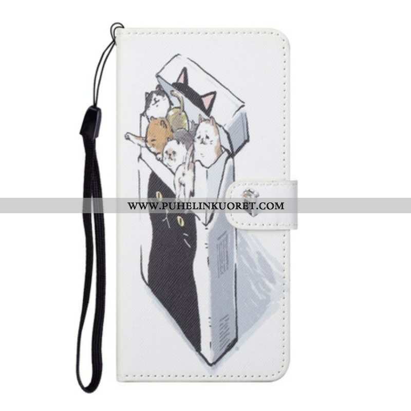 Flip Case OnePlus Nord CE 5G Suojaketju Kuori Toimitus Thong Cats