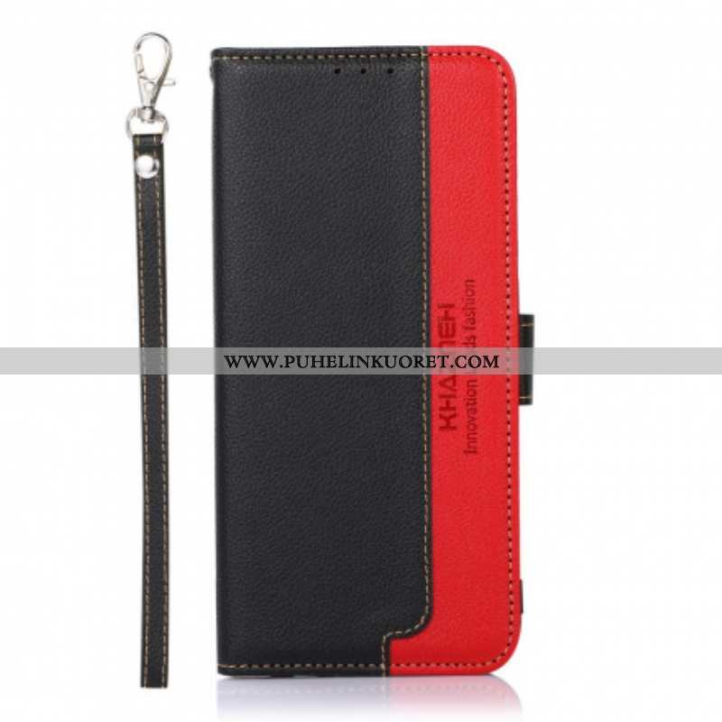 Flip Case OnePlus Nord CE 5G Litsi Style Rfid Khazneh