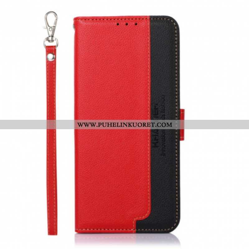 Flip Case OnePlus Nord CE 5G Litsi Style Rfid Khazneh