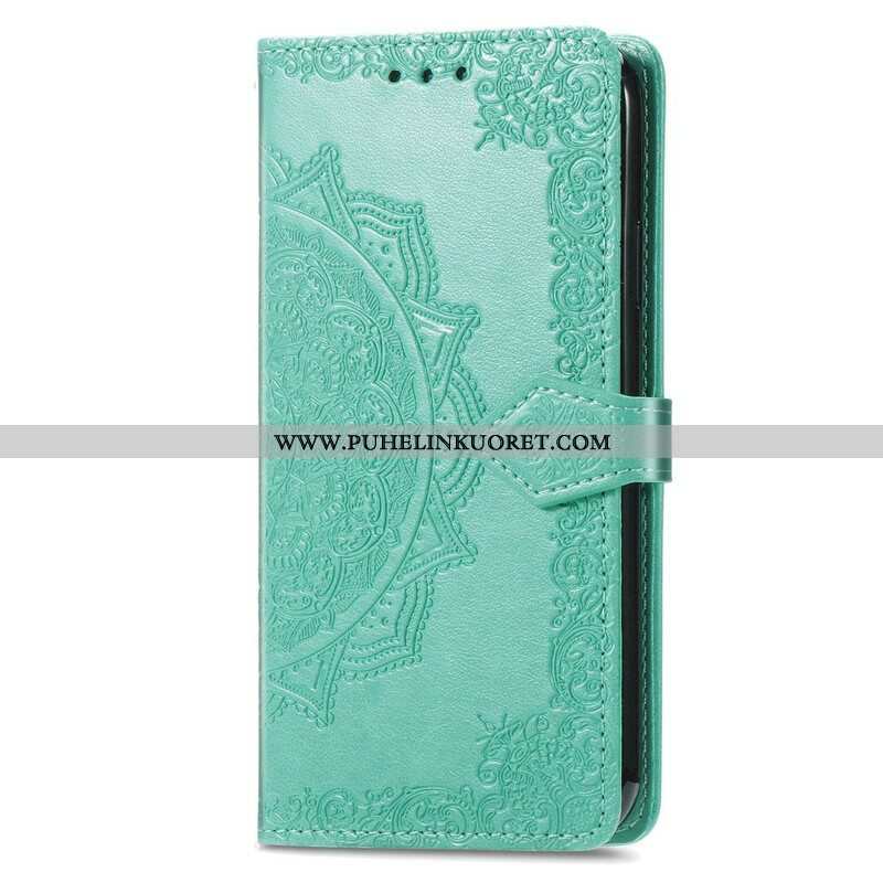 Nahkakotelo Oppo A16 / A16s Mandala Keskiaika