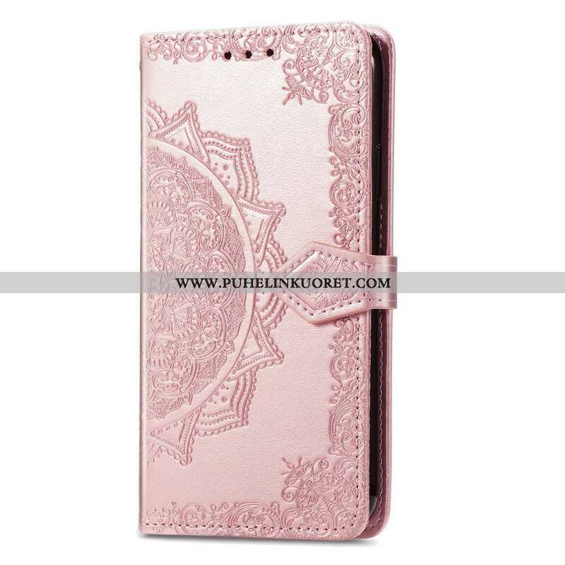 Nahkakotelo Oppo A16 / A16s Mandala Keskiaika