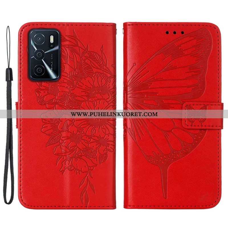 Kotelot Oppo A16 / A16s Butterfly Design