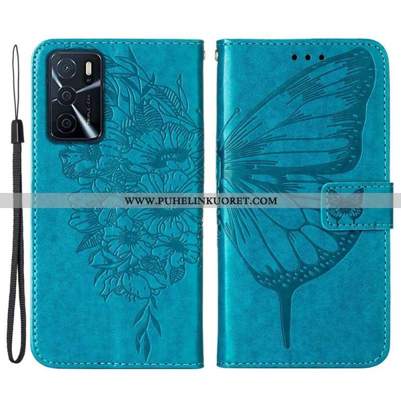 Kotelot Oppo A16 / A16s Butterfly Design