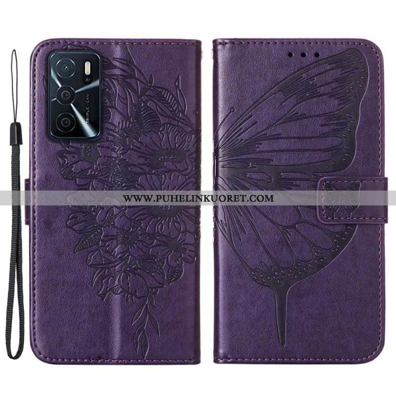 Kotelot Oppo A16 / A16s Butterfly Design