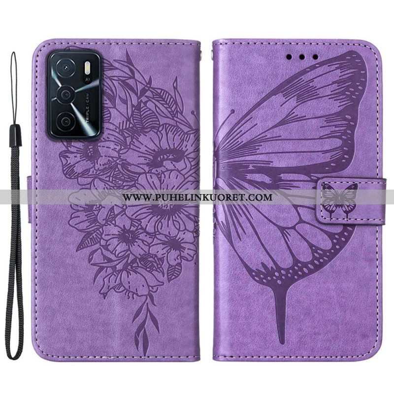 Kotelot Oppo A16 / A16s Butterfly Design