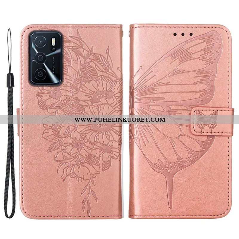 Kotelot Oppo A16 / A16s Butterfly Design