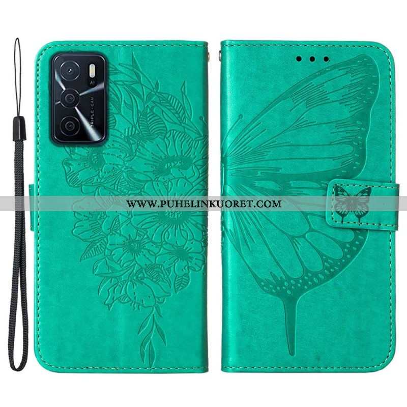 Kotelot Oppo A16 / A16s Butterfly Design