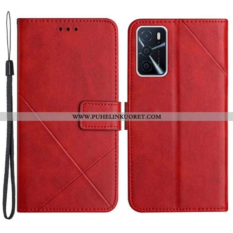 Kotelot Oppo A16 / A16s X Design Geo Leather Style