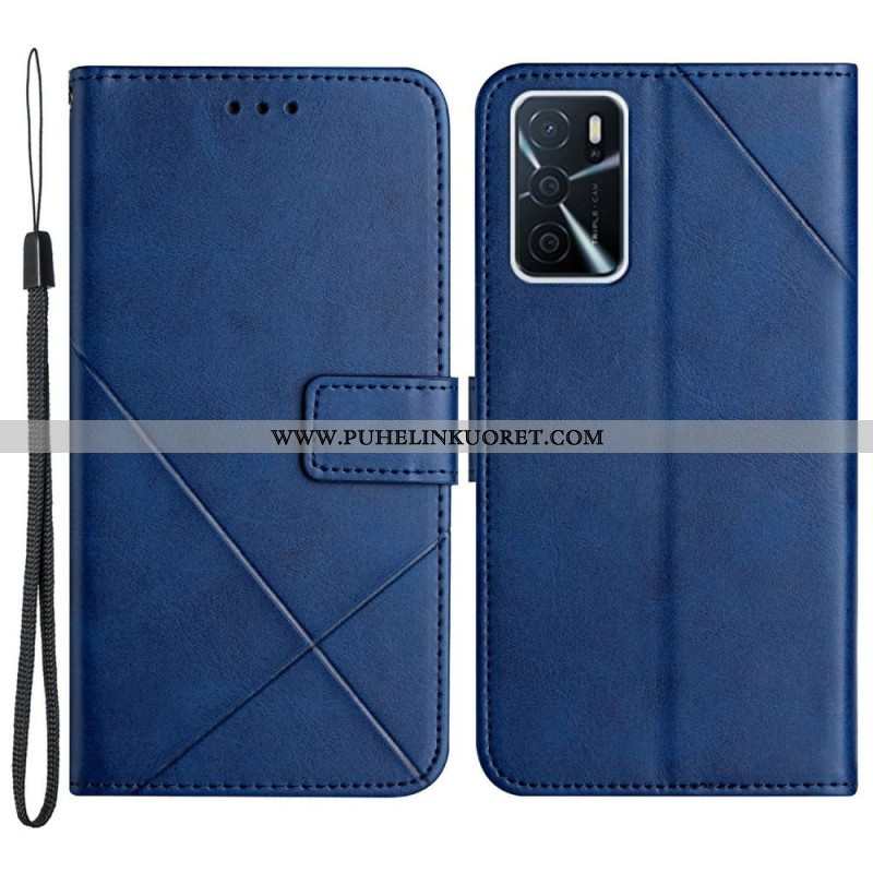 Kotelot Oppo A16 / A16s X Design Geo Leather Style