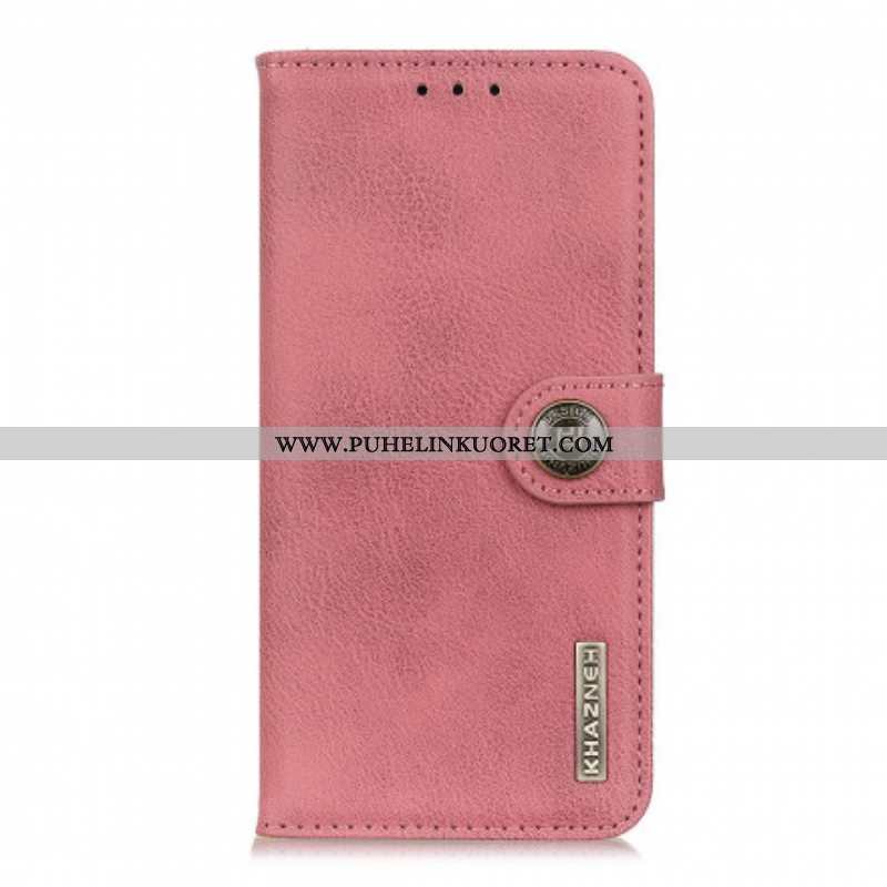 Flip Case Oppo A54 5G / A74 5G Keinonahka Khazneh