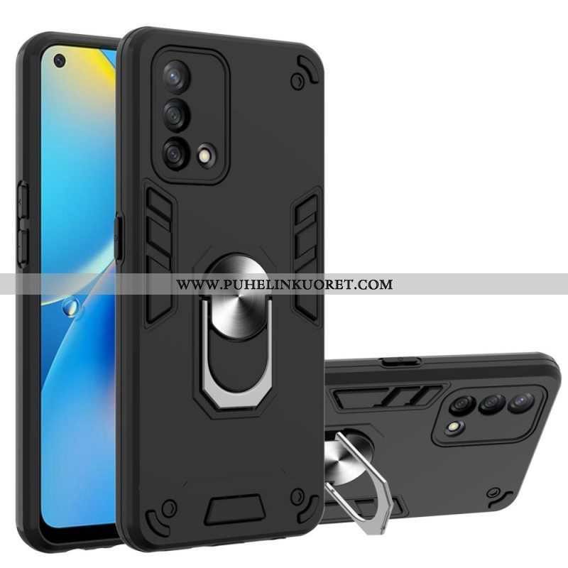 Case Oppo A74 4G Irrotettava Rengastuki Metallia