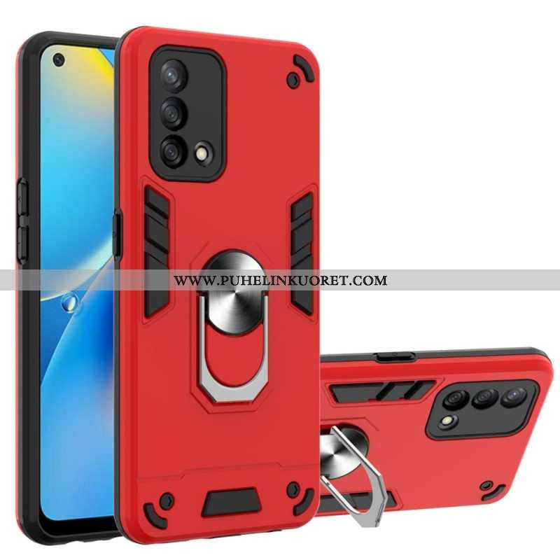 Case Oppo A74 4G Irrotettava Rengastuki Metallia