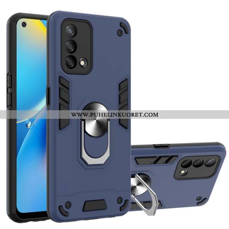 Case Oppo A74 4G Irrotettava Rengastuki Metallia