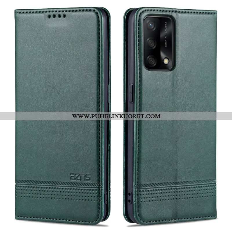 Puhelinkuoret Oppo A74 4G Kotelot Flip Azns Keinonahkaa