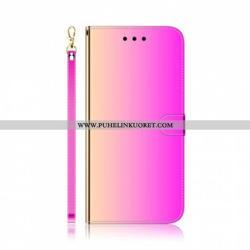 Nahkakotelo Oppo A94 5G Keinonahkainen Peilin Kansi