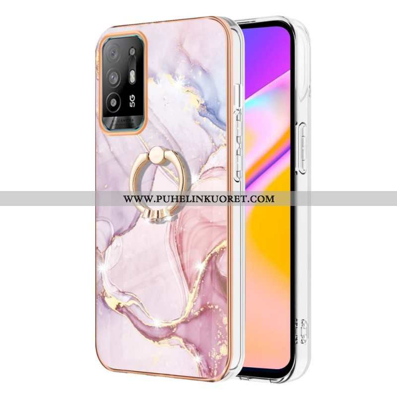 Kuori Oppo A94 5G Marmori Sormuksella