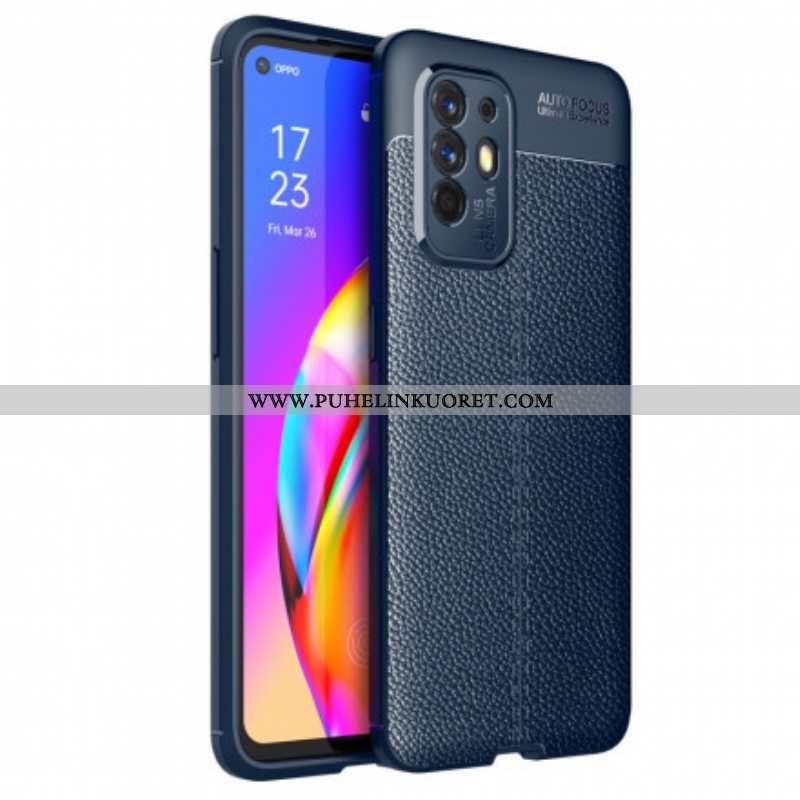 Case Oppo A94 5G Litchi-nahkaefekti