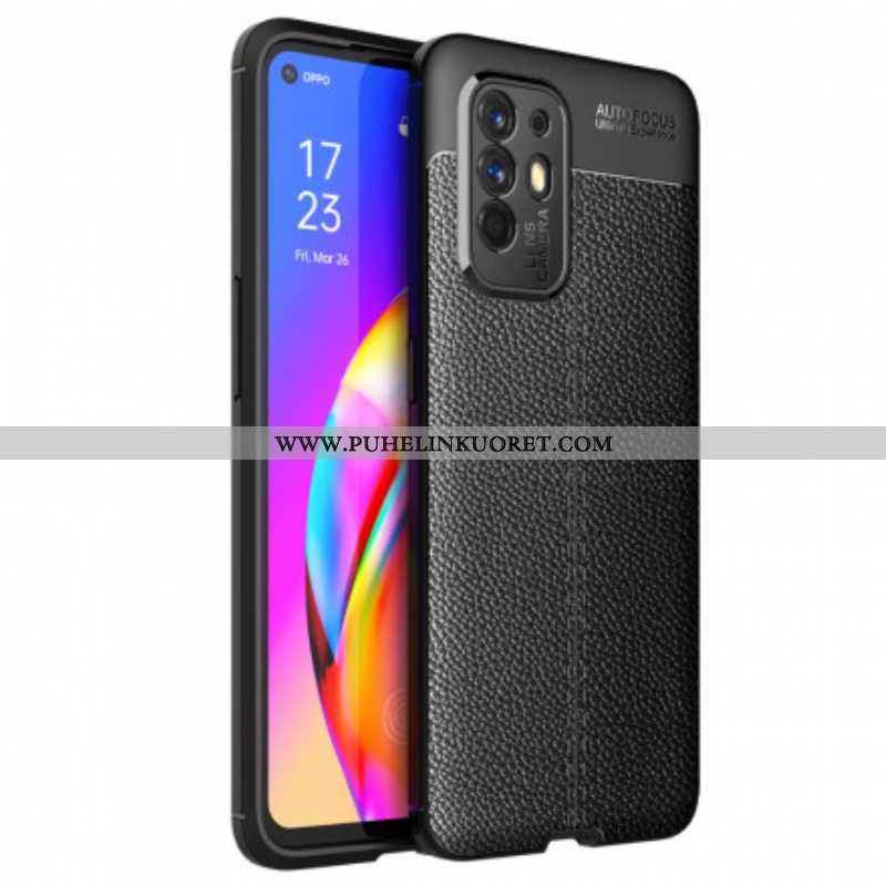 Case Oppo A94 5G Litchi-nahkaefekti