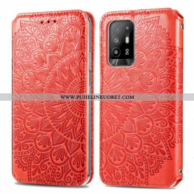 Puhelinkuoret Oppo A94 5G Kotelot Flip Mandala