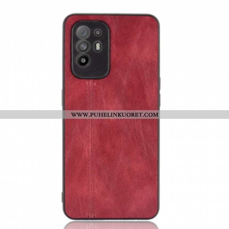 Kuori Oppo A94 5G Couture-nahkaefekti