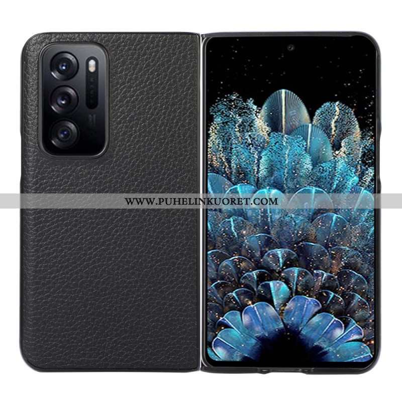 Kuori Oppo Find N Aito Nahka Litsi Design