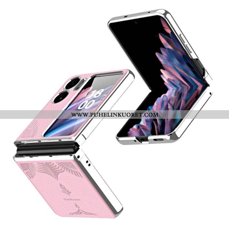 Kuori Oppo Find N2 Flip Kotelot Flip Litsi Nahkatyyli