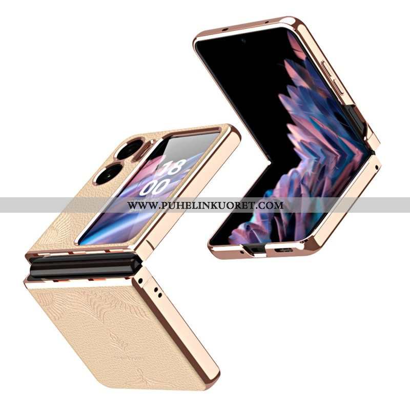 Kuori Oppo Find N2 Flip Kotelot Flip Litsi Nahkatyyli