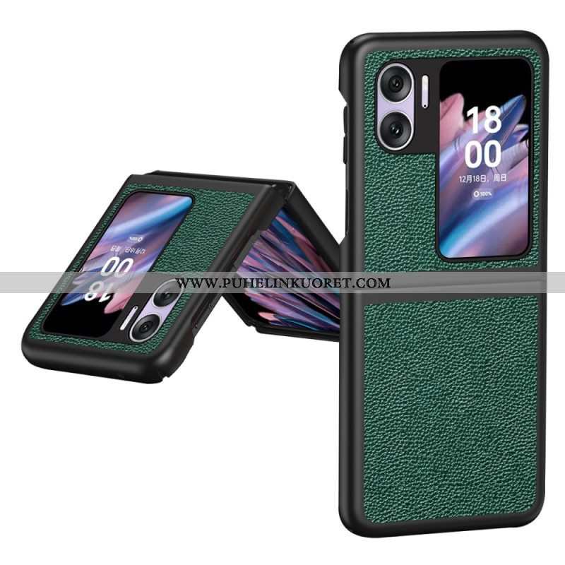 Case Oppo Find N2 Flip Kotelot Flip Litsi Tekonahkaa