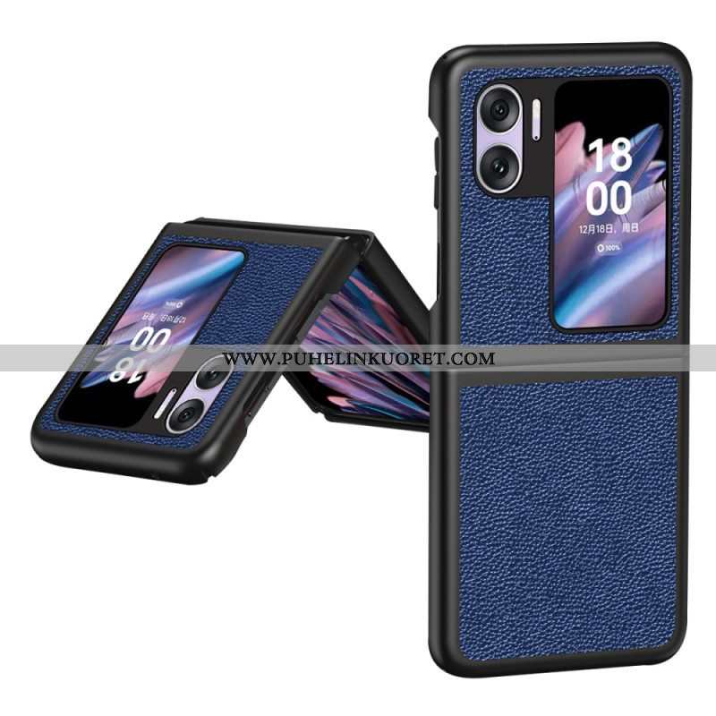 Case Oppo Find N2 Flip Kotelot Flip Litsi Tekonahkaa