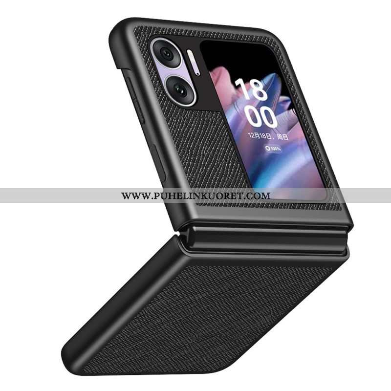 Case Oppo Find N2 Flip Kotelot Flip Teksturoitu Nahkatyyli