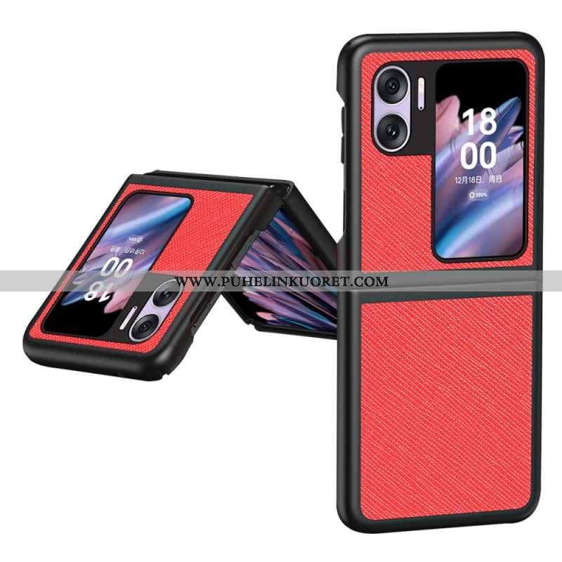 Case Oppo Find N2 Flip Kotelot Flip Teksturoitu Nahkatyyli