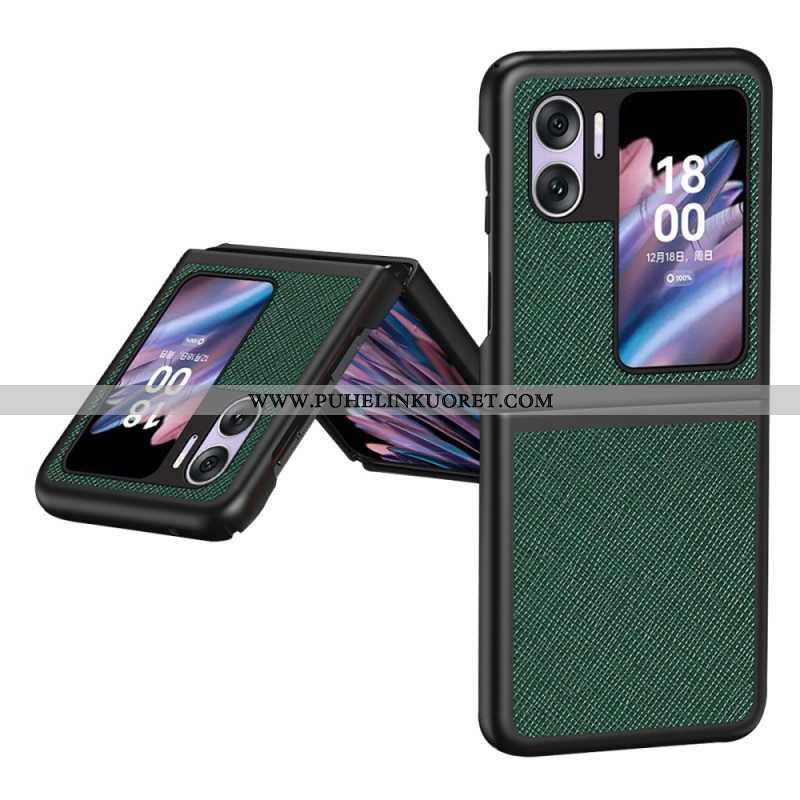 Case Oppo Find N2 Flip Kotelot Flip Teksturoitu Nahkatyyli