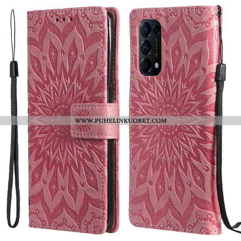 Kotelot Oppo Find X3 Lite Auringon Kukka