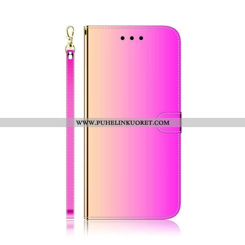 Kotelot Oppo Find X3 Neo Keinonahkainen Peilin Kansi