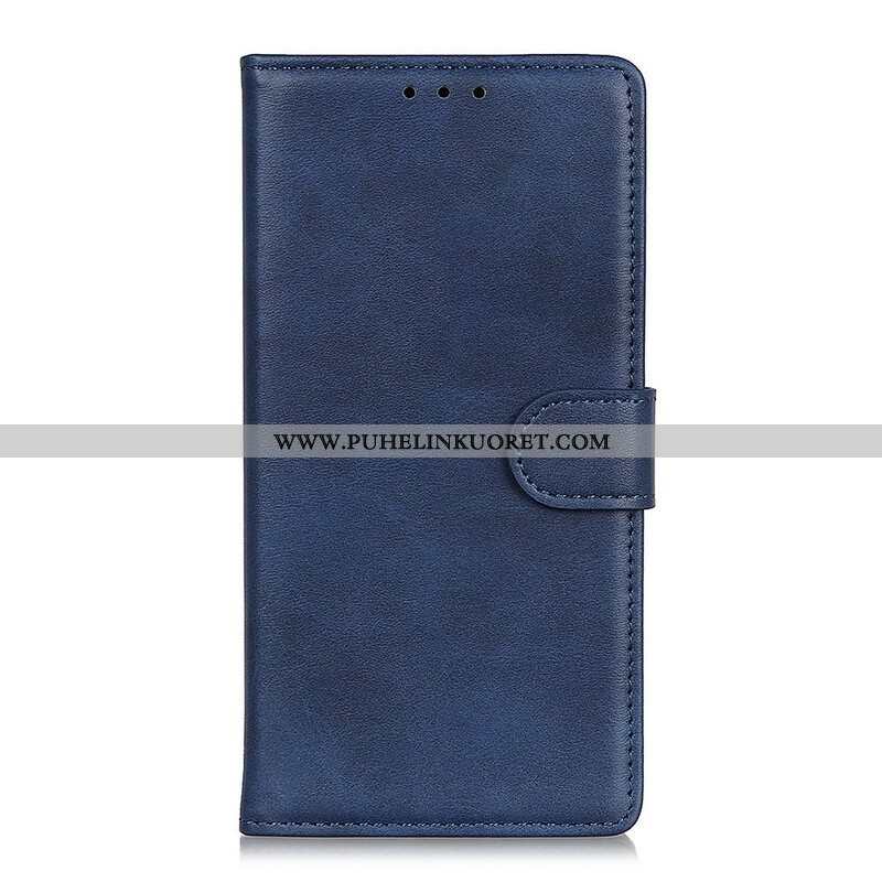 Flip Case Oppo Find X3 Pro Matta Vintage-nahkaefekti