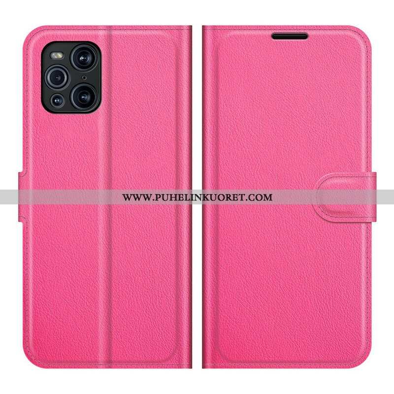 Flip Case Oppo Find X3 Pro Klassikko