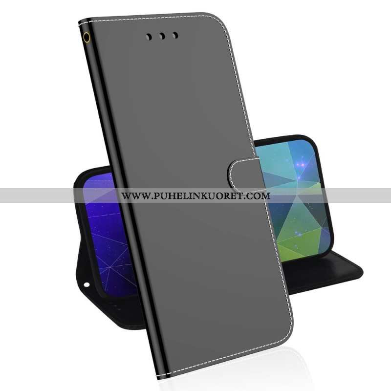 Flip Case Oppo Find X5 Lite Keinonahkainen Peilin Kansi