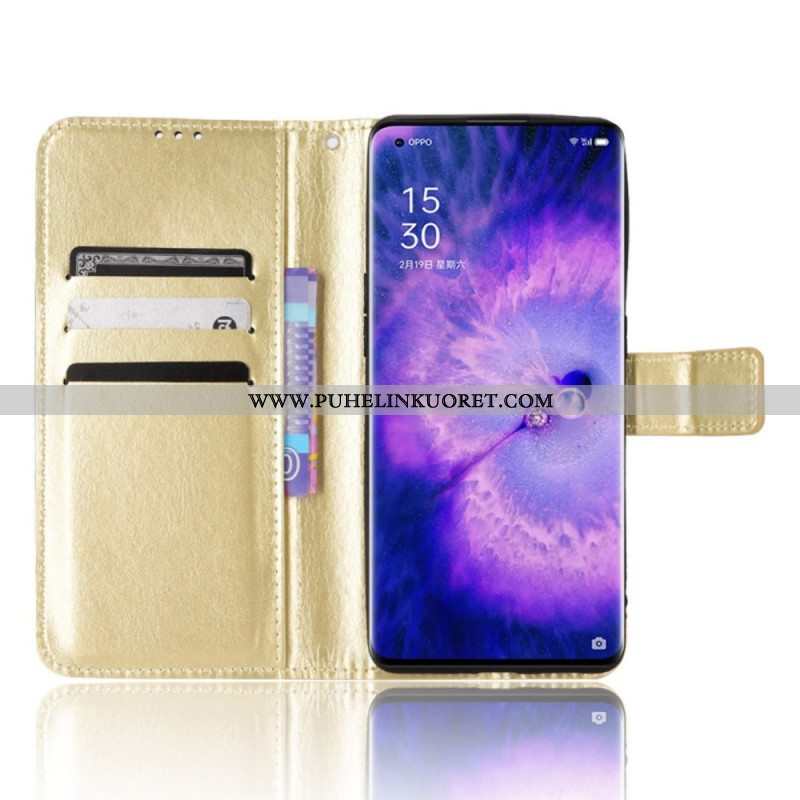 Kotelot Oppo Find X5 Näyttävä Keinonahka