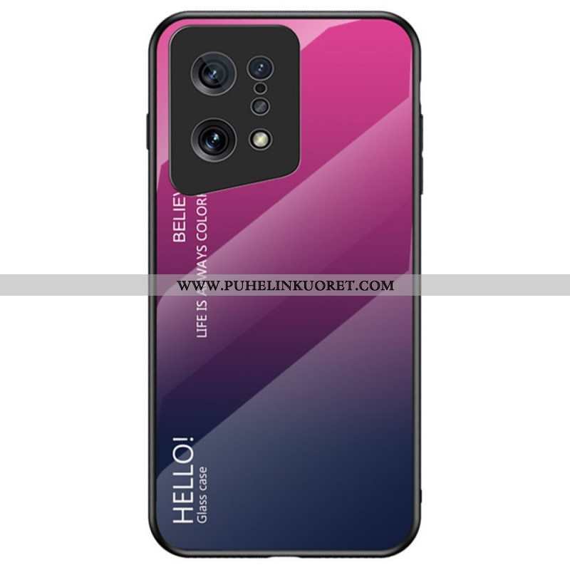 Kuori Oppo Find X5 Karkaistu Lasi Hello