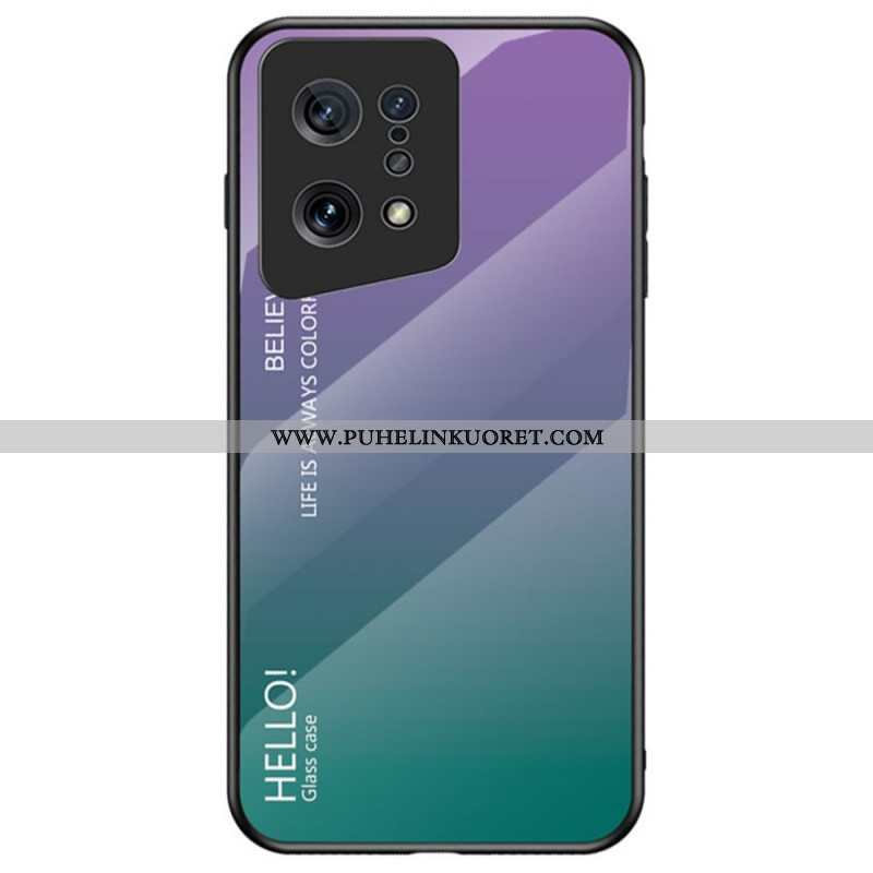 Kuori Oppo Find X5 Karkaistu Lasi Hello