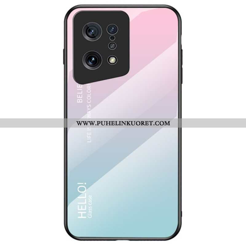 Kuori Oppo Find X5 Karkaistu Lasi Hello