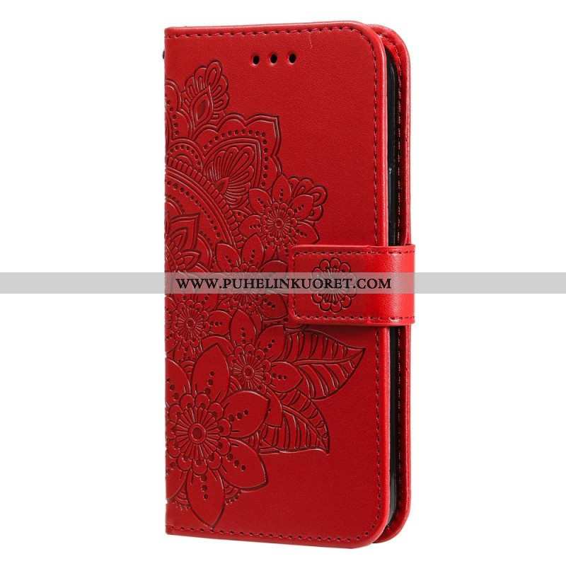 Nahkakotelo Oppo Find X5 Suojaketju Kuori Strappy Mandala