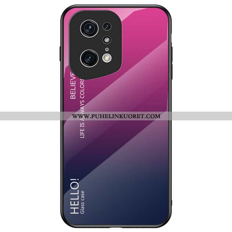 Kuori Oppo Find X5 Pro Karkaistu Lasi Hello