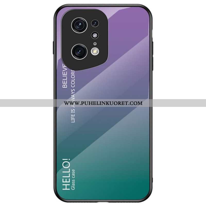 Kuori Oppo Find X5 Pro Karkaistu Lasi Hello