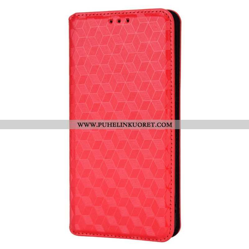 Puhelinkuoret Oppo Find X5 Pro Kotelot Flip 3d Diamond Leather Effect