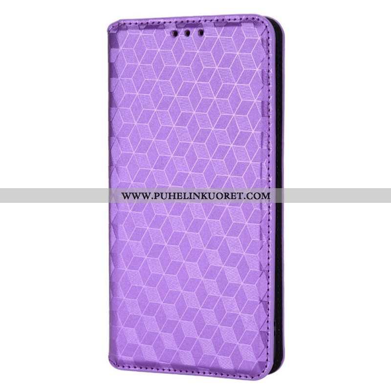 Puhelinkuoret Oppo Find X5 Pro Kotelot Flip 3d Diamond Leather Effect