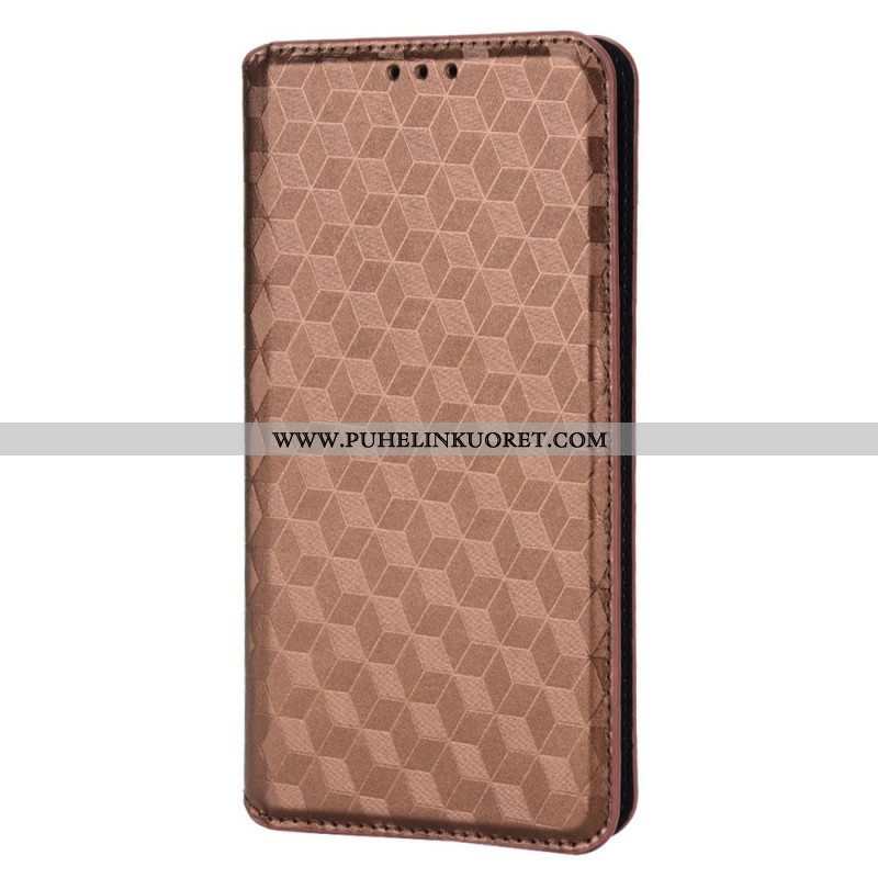 Puhelinkuoret Oppo Find X5 Pro Kotelot Flip 3d Diamond Leather Effect