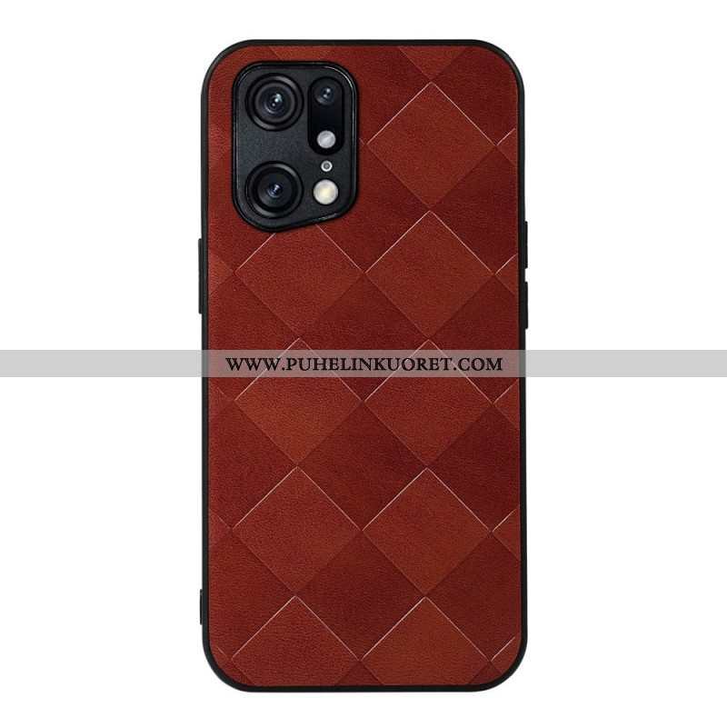 Case Oppo Find X5 Pro Kudottu Rakenne