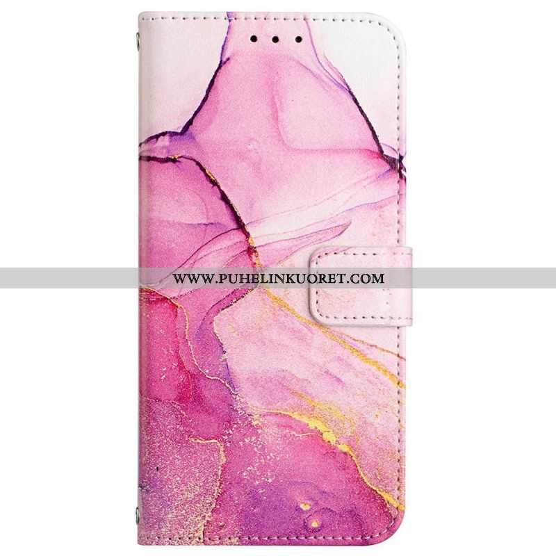 Kotelot Oppo Find X5 Pro Suojaketju Kuori Strip Marble