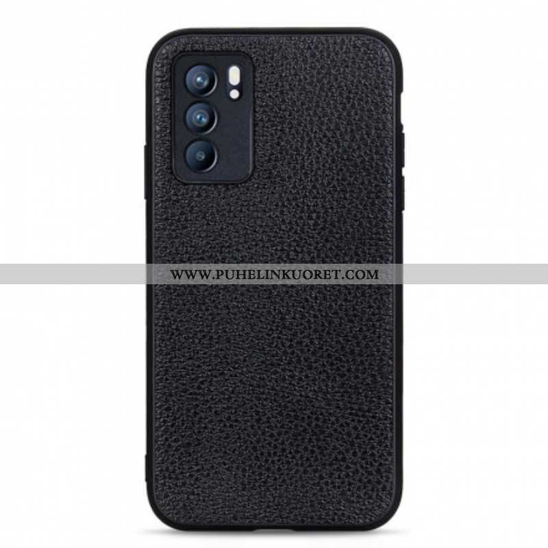 Case Oppo Reno 6 5G Aitoa Litsi-nahkaa